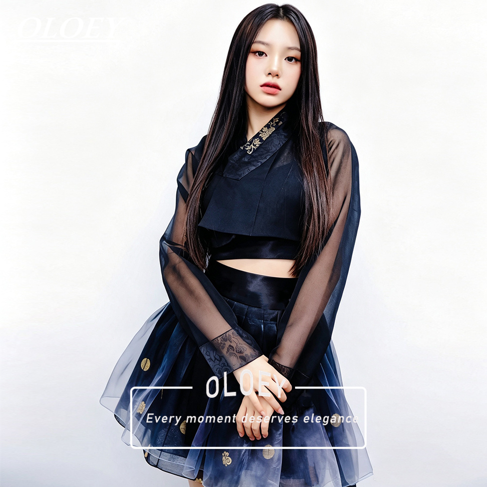 Modern Korean Lifestyle - OLOEY 빈티지 대비색 짧은 한복 2026